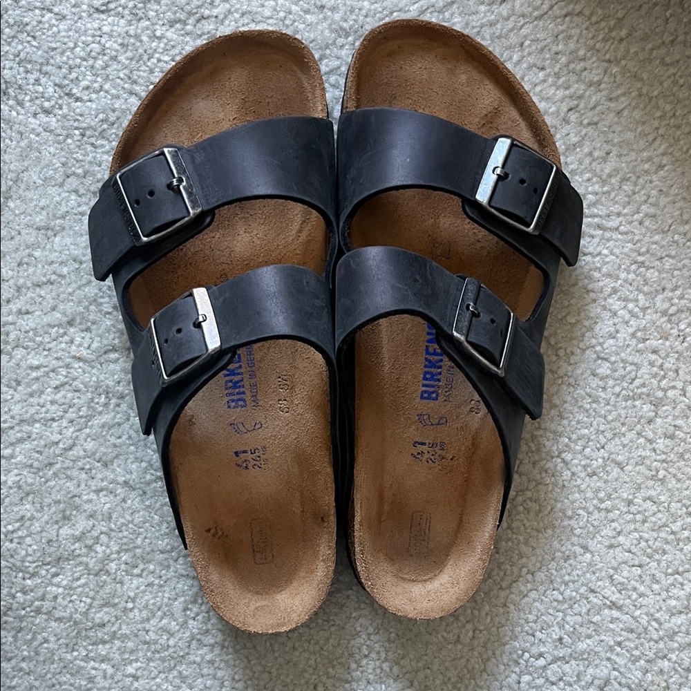 Birkenstock Arizona BS Black Slides like new 41